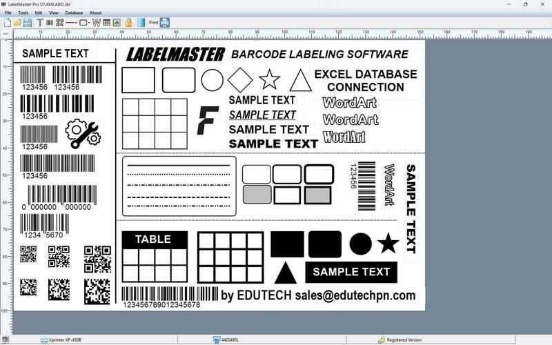 LabelMaster Pro Barcode Label Design Software India
