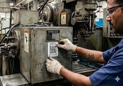 QR Code Machine Maintenance Serevice Tracking System Pune India